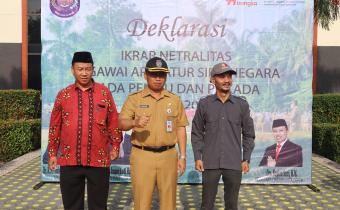 Foto bersama saat apel dalam rangka Deklrasi Netralitas ASN di Lingkungan Pemkot Depok